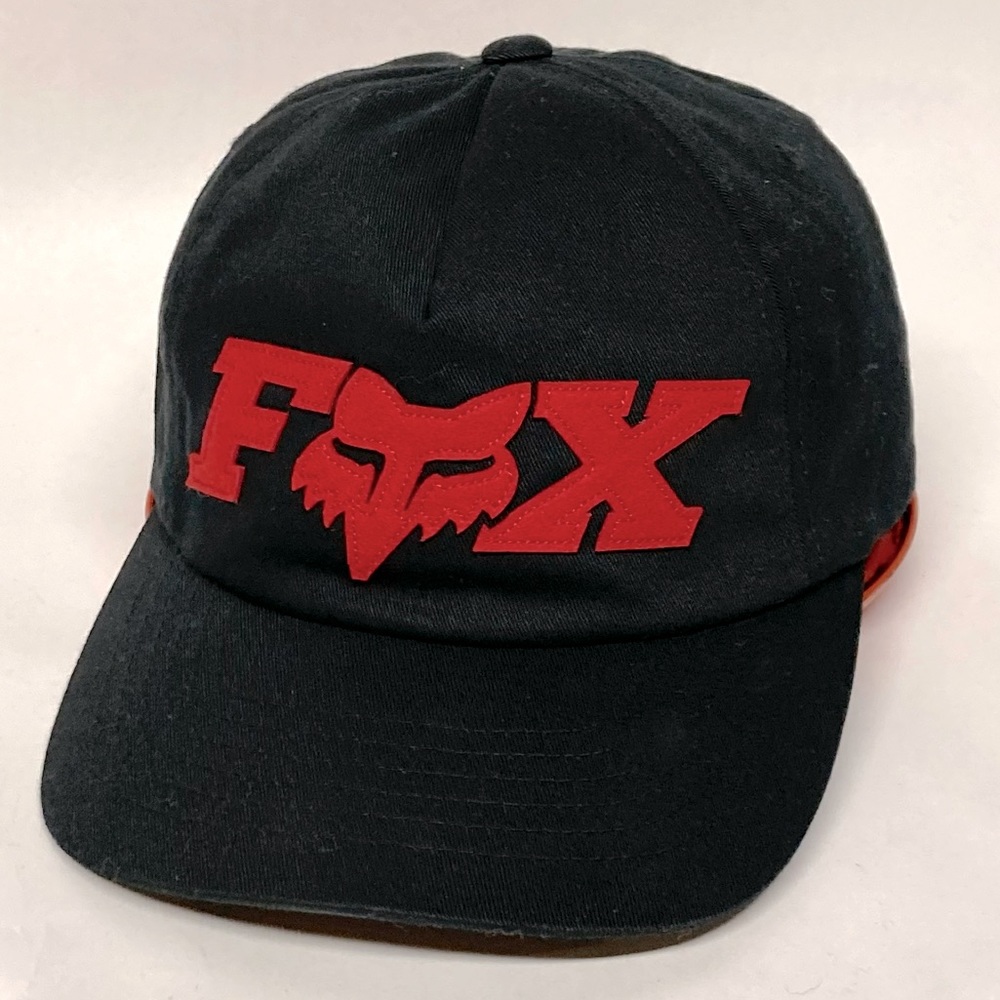 Fox Head racing baseball cap hat red black SnapBack adjustable cotton unisex